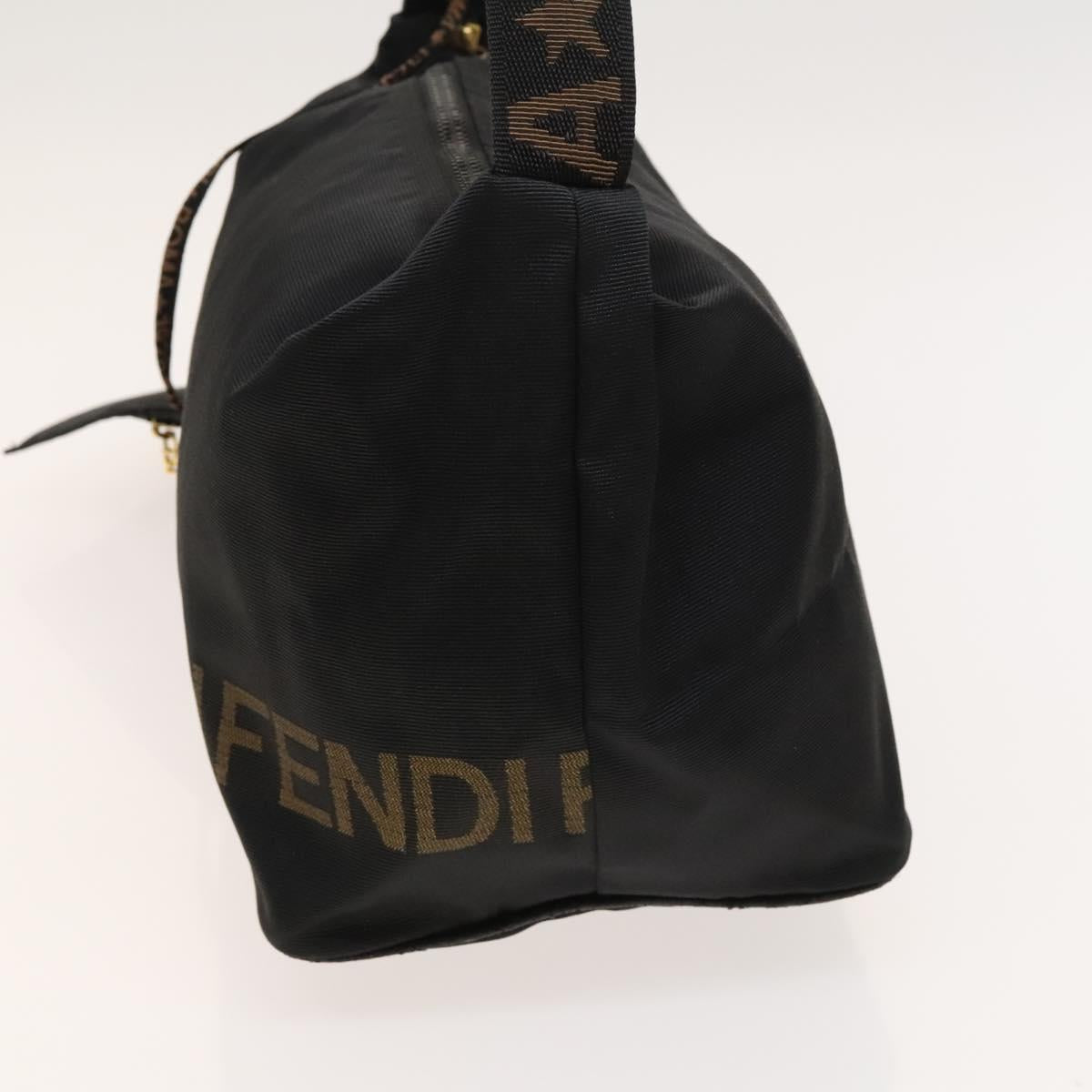 FENDI Shoulder Bag Nylon Black Gold bs24463