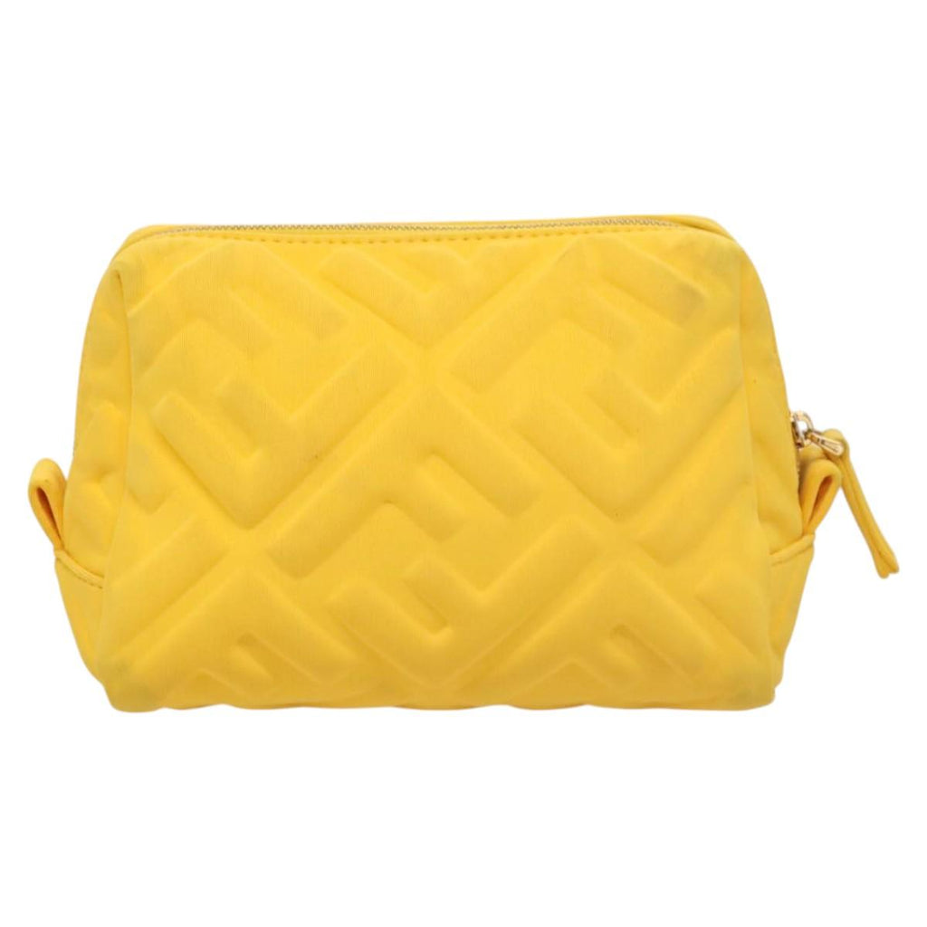 FENDI Pouch Nylon Yellow Gold bs24840