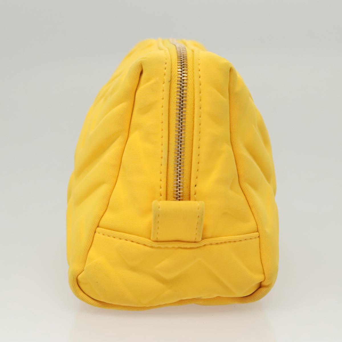 FENDI Pouch Nylon Yellow Gold bs24840