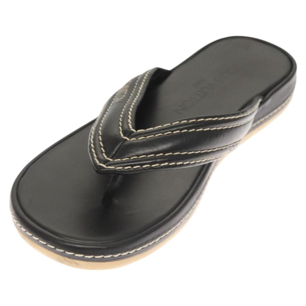 LOUIS VUITTON Sandals Leather Black LV bs25039
