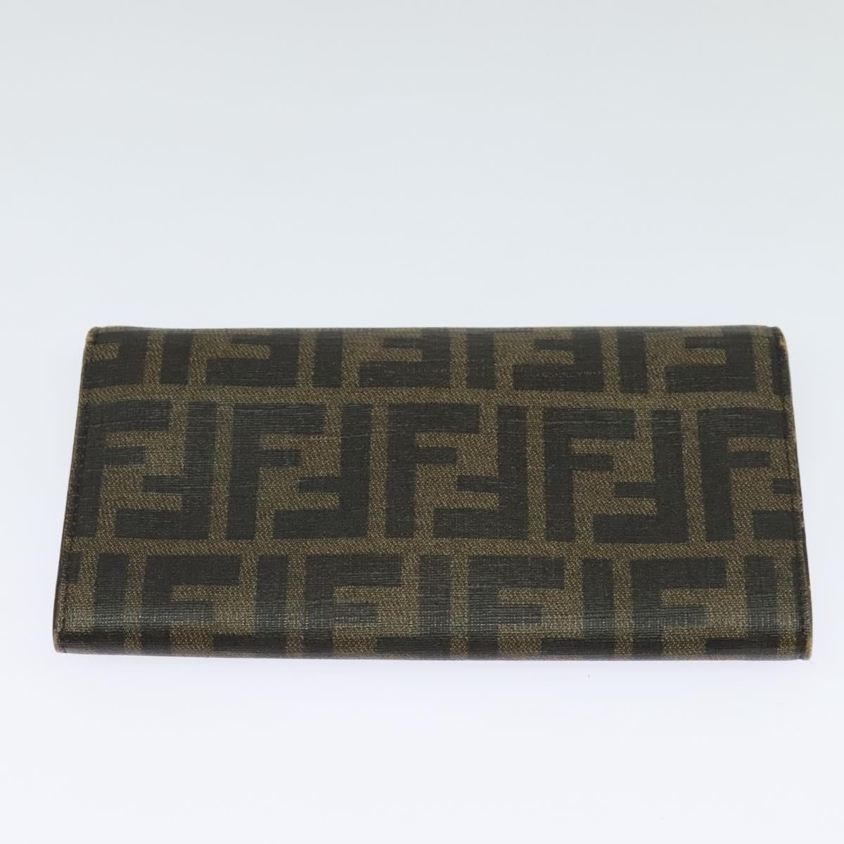 FENDI Zucca Canvas Zucchino Canvas Wallet 2Set Black Brown Navy bs25082