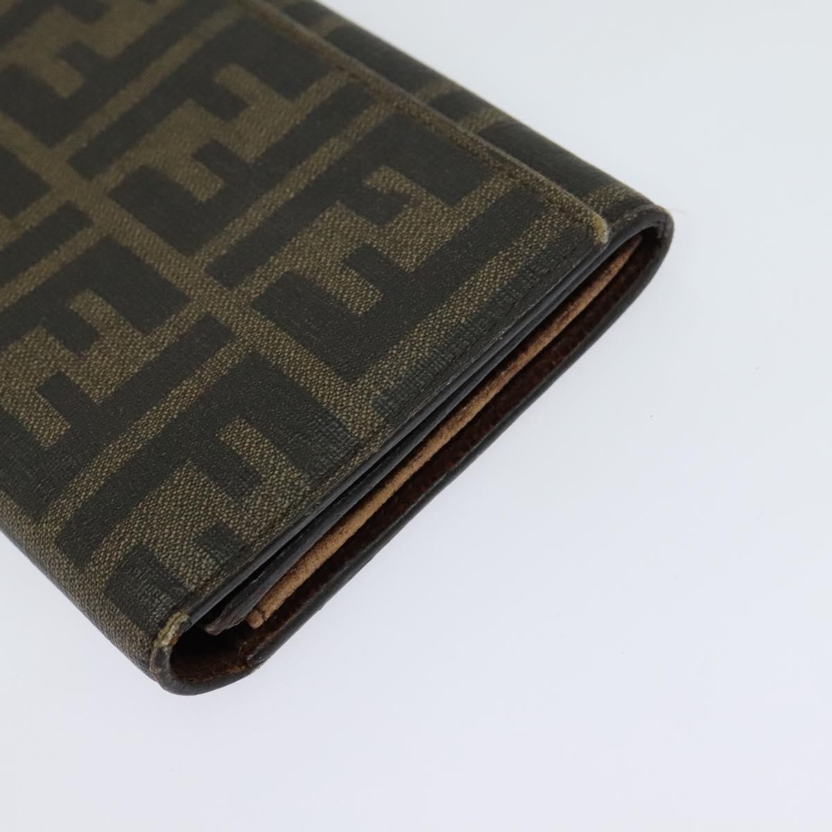 FENDI Zucca Canvas Zucchino Canvas Wallet 2Set Black Brown Navy bs25082