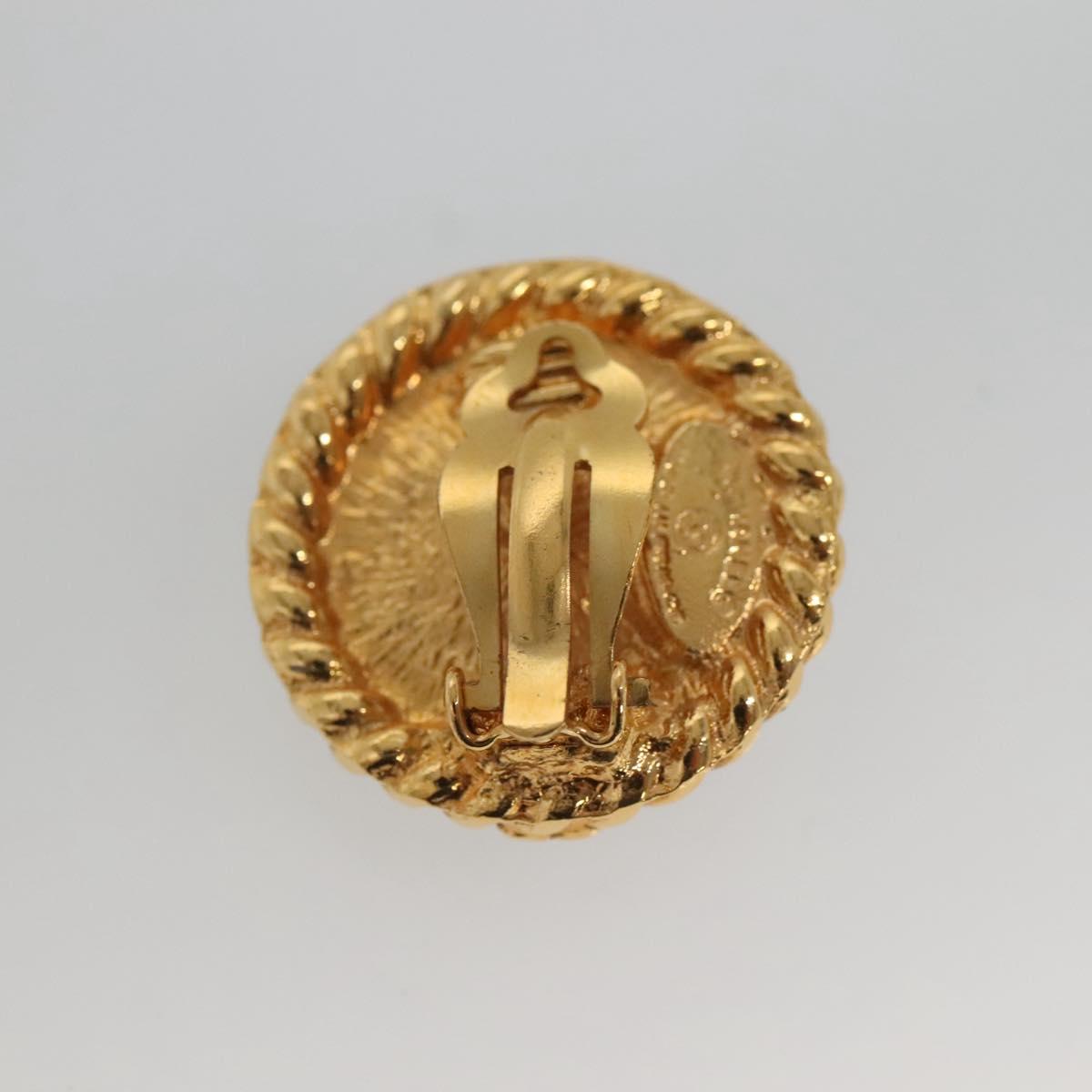 CHANEL Earring metal Gold CC bs25107