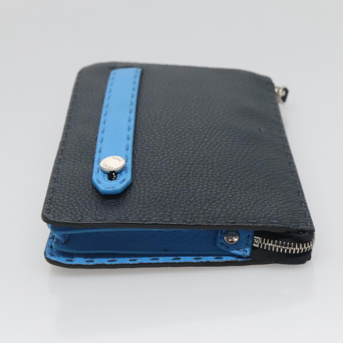 FENDI Celeria Clutch Bag Leather Black bs25137