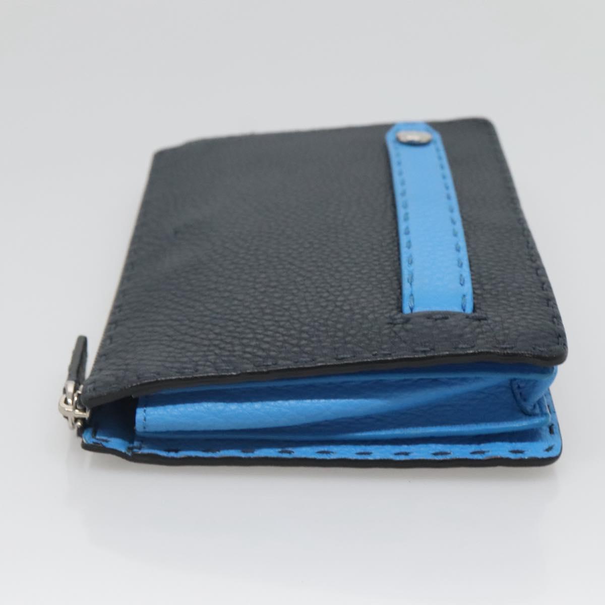 FENDI Celeria Clutch Bag Leather Black bs25137