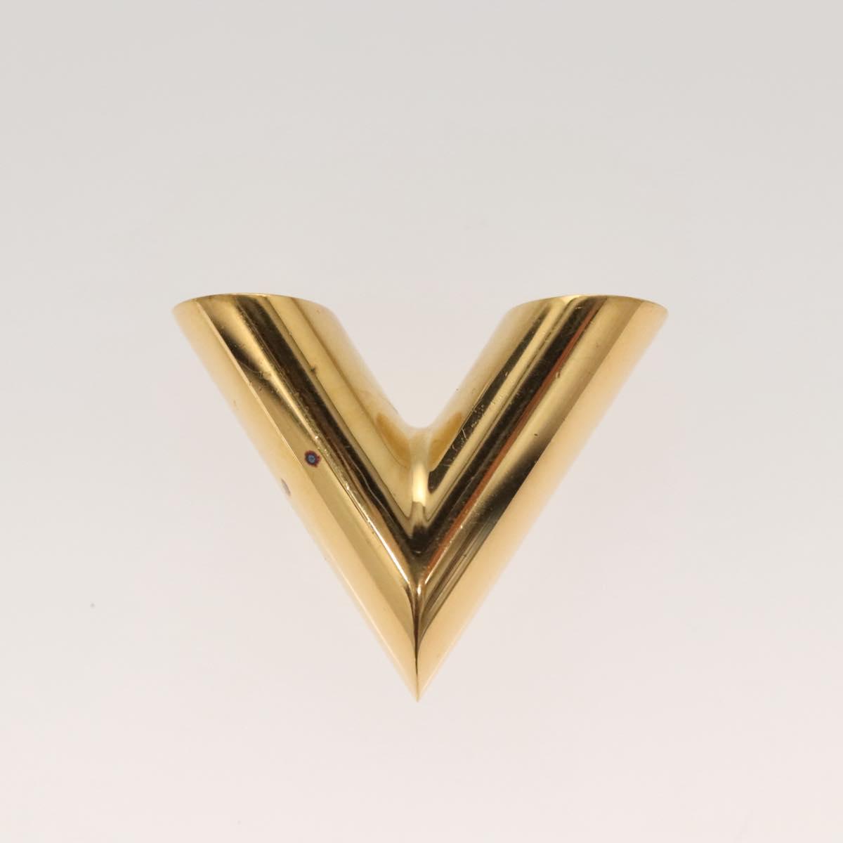 LOUIS VUITTON Essential V Necklace metal Gold MP1465 LV bs25185