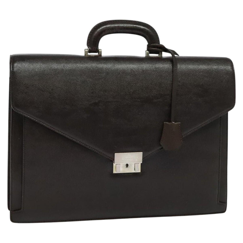 BURBERRY Business Bag Leather Brown bs25430