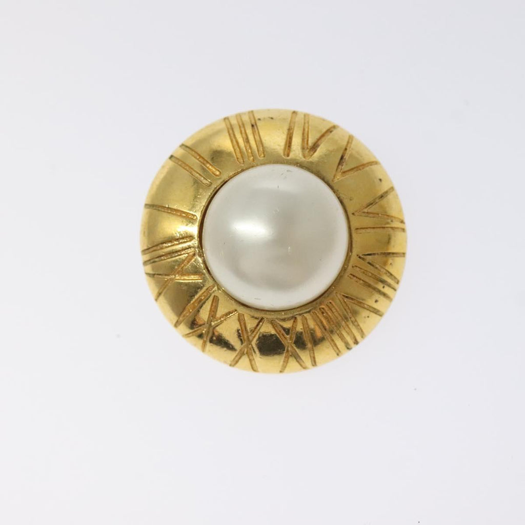 CHANEL Earring metal Gold CC bs25494