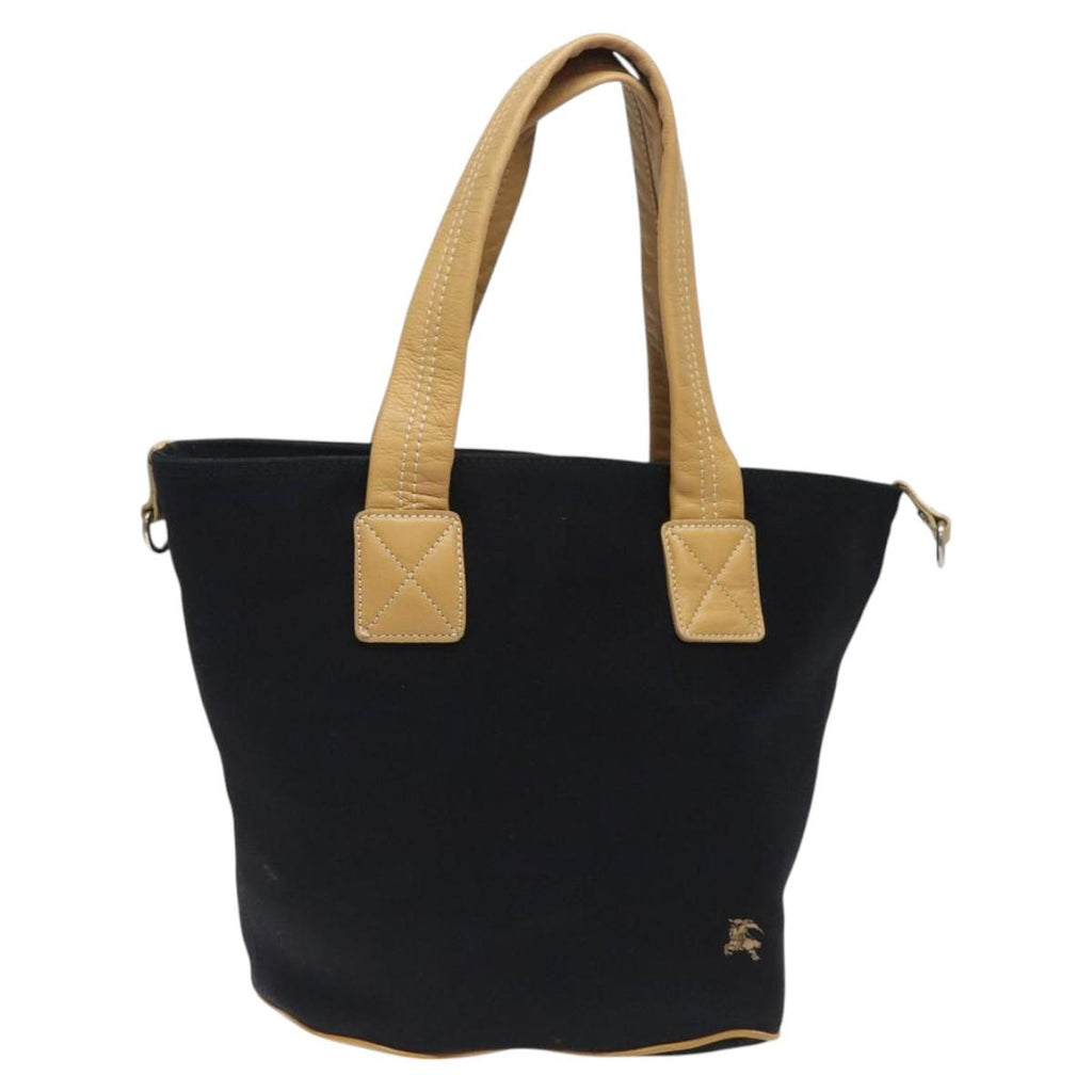 BURBERRY Blue Label Tote Bag Canvas Black Silver bs25652