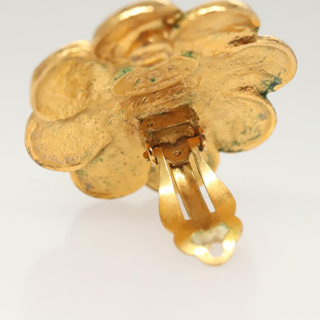 CHANEL Earring metal Gold CC bs25806