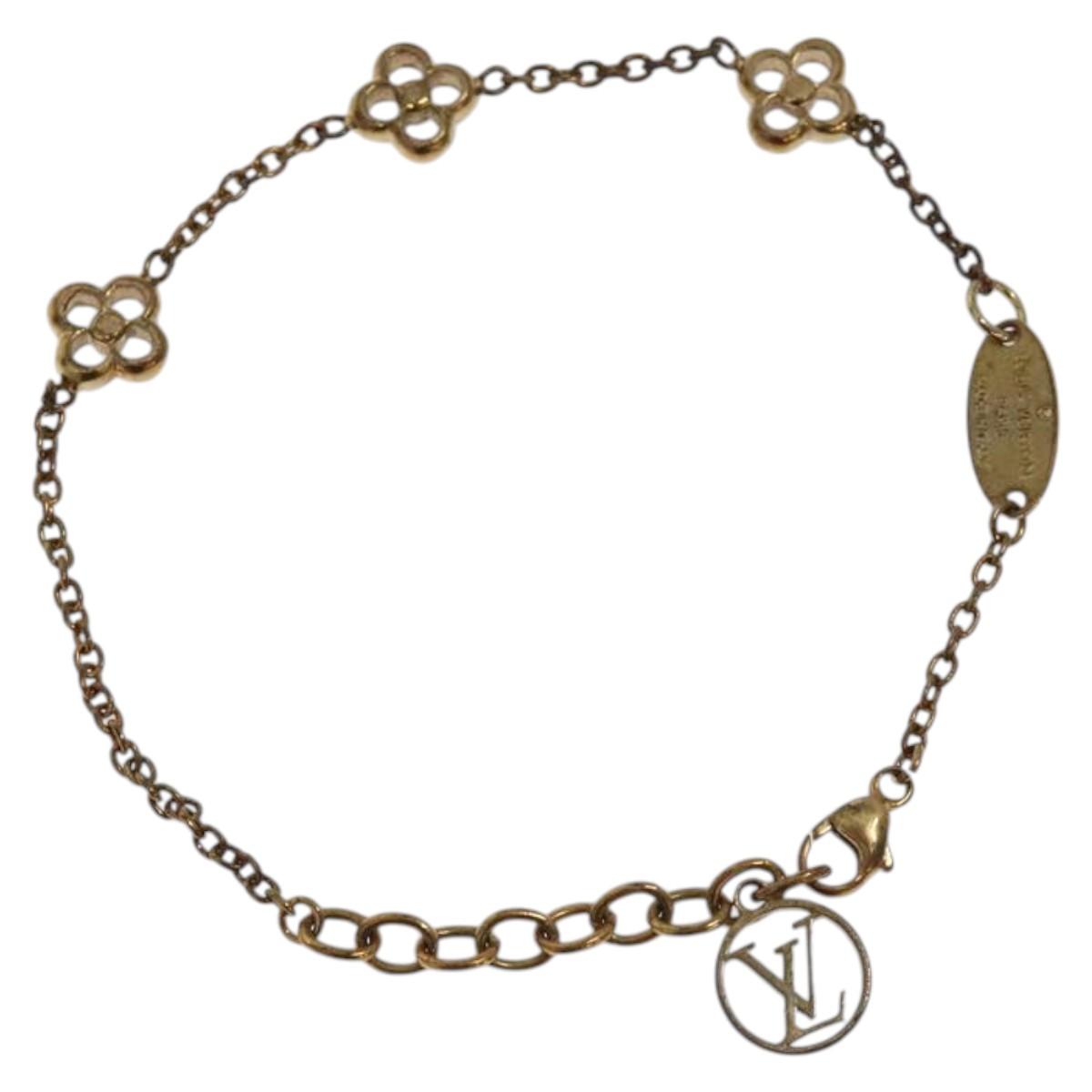 LOUIS VUITTON Bracelet Flower Full Bracelet metal Gold M68127 LV bs26194