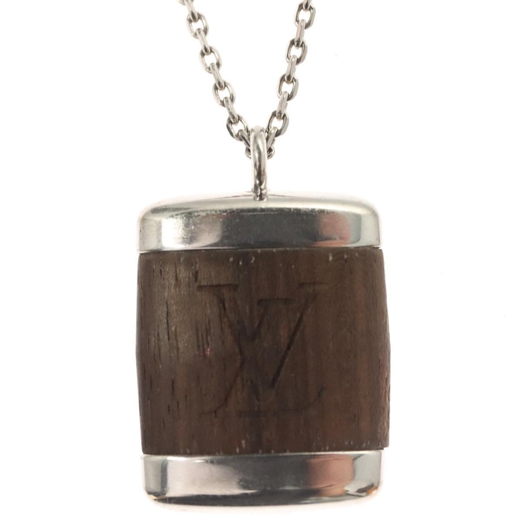 LOUIS VUITTON Pandantif Bois Necklace metal Brown M65372 LV bs26495
