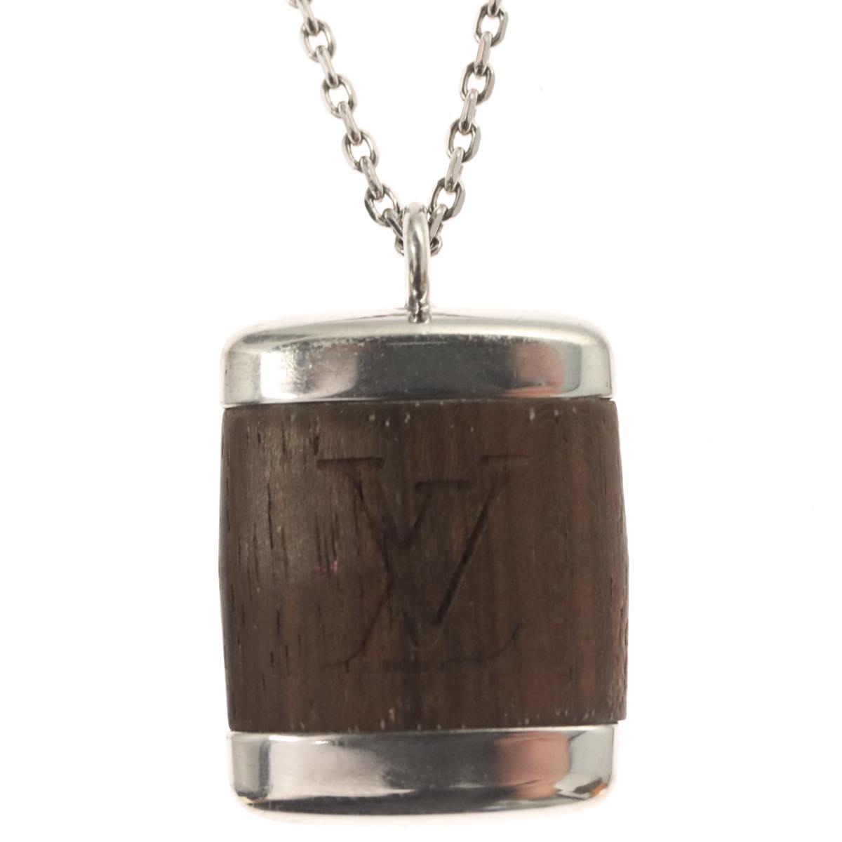 LOUIS VUITTON Pandantif Bois Necklace metal Brown M65372 LV bs26495