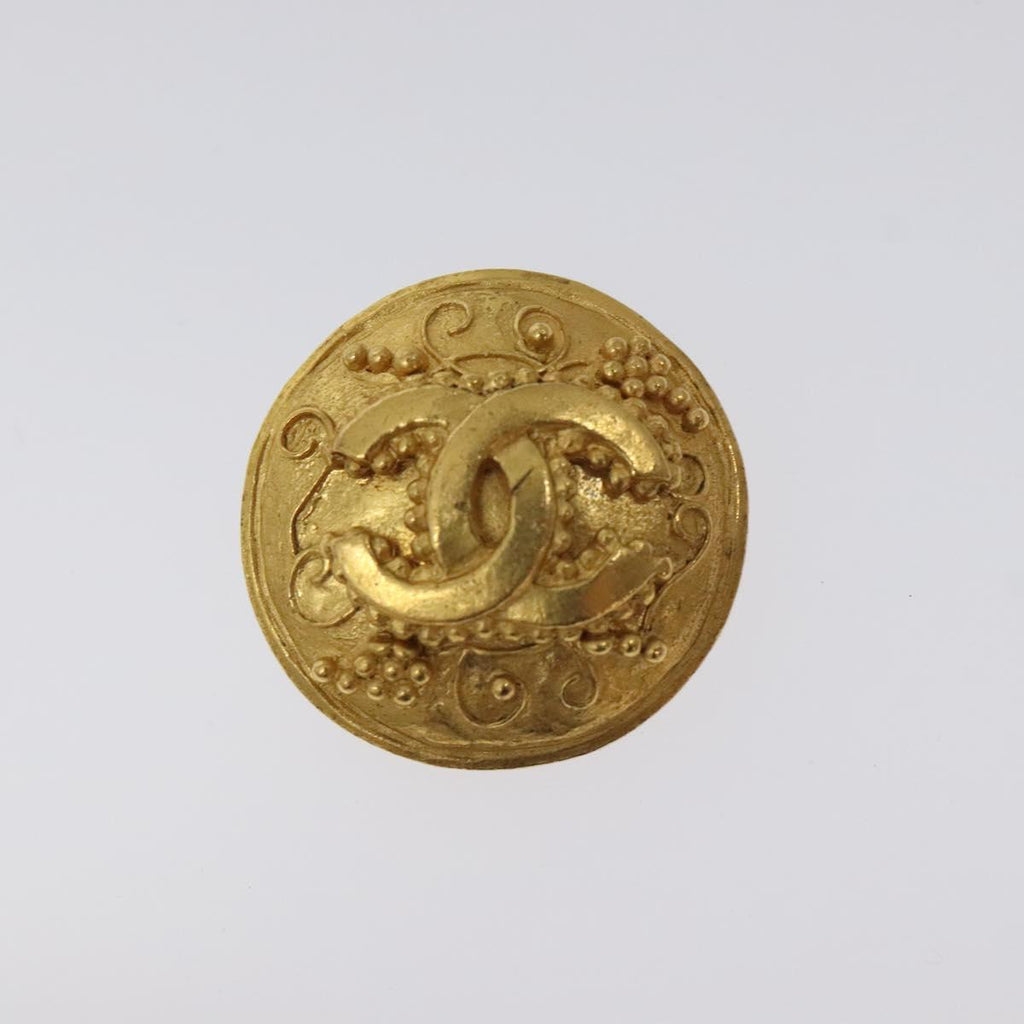 CHANEL Earring metal Gold CC bs26771