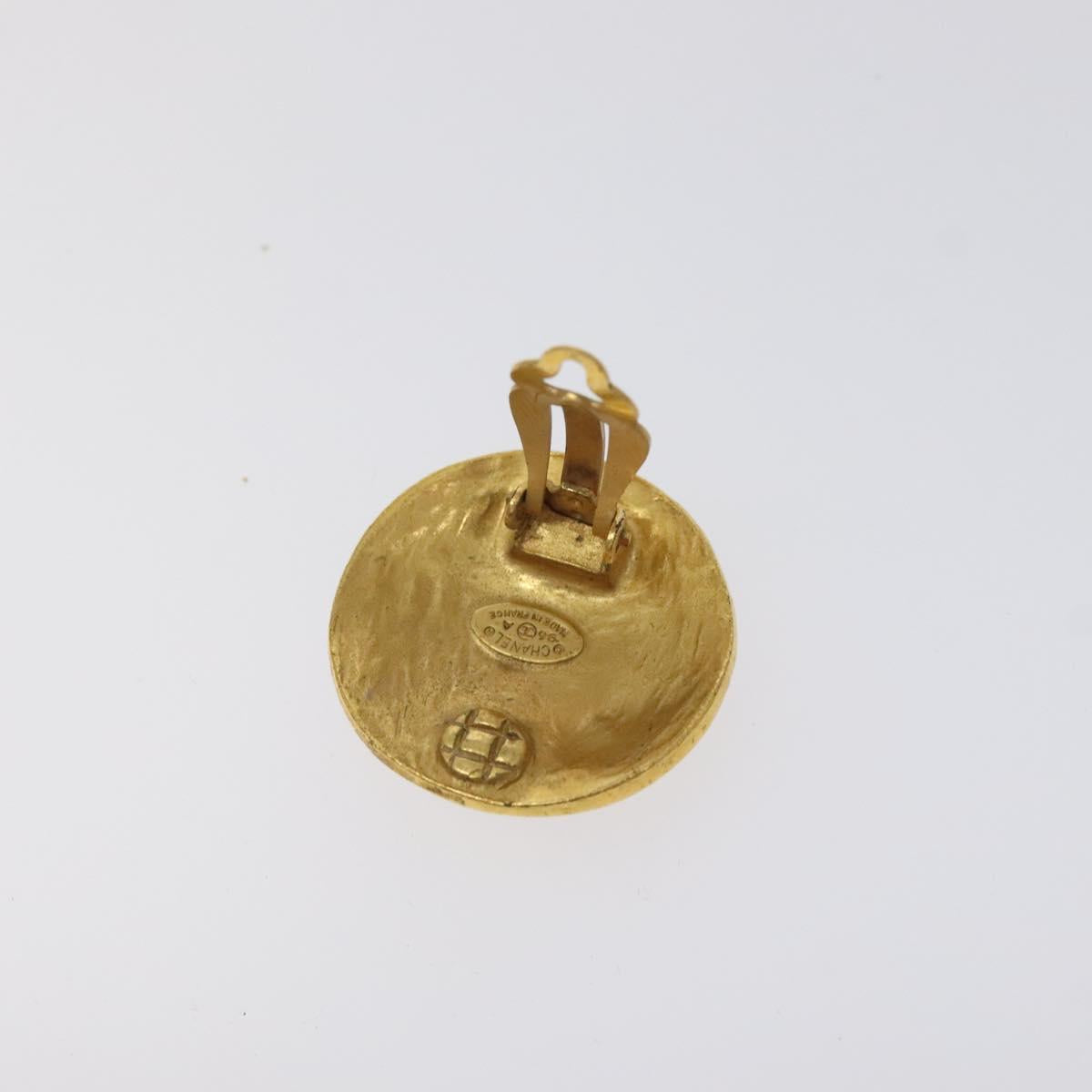 CHANEL Earring metal Gold CC bs26771