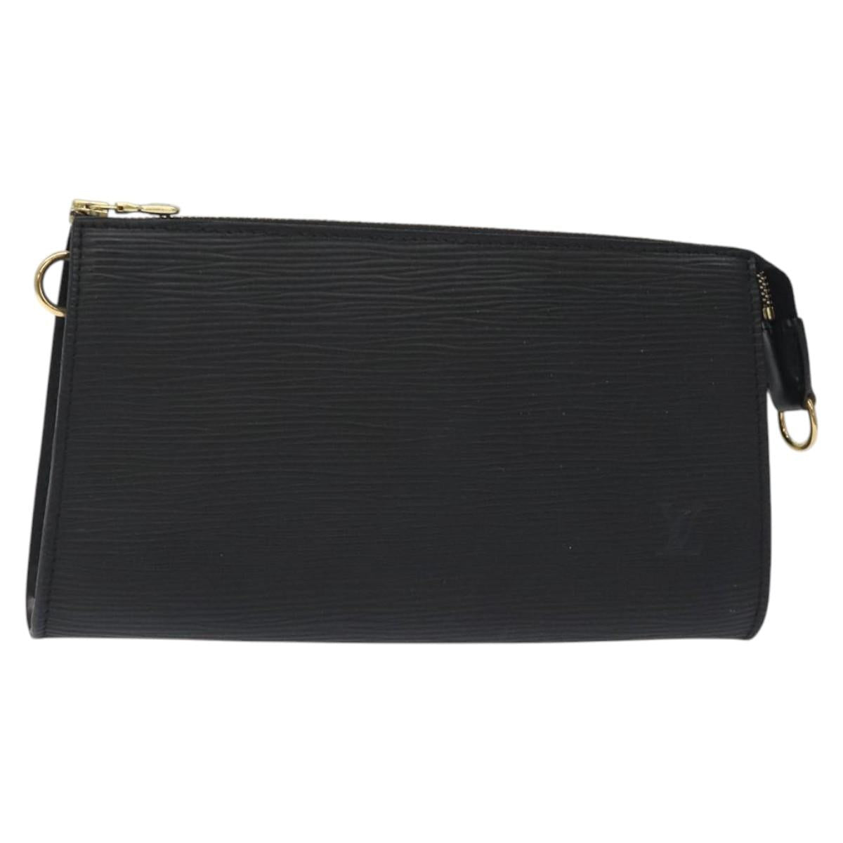 LOUIS VUITTON Epi Pochette Accessoires Pouch Black M52982 LV bs26816