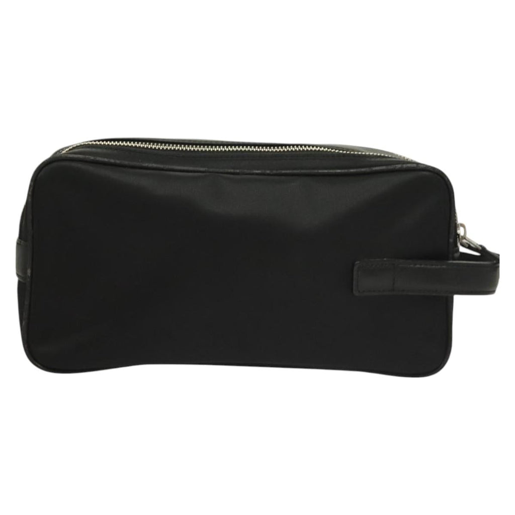 BURBERRY Clutch Bag Nylon Black Silver bs27160