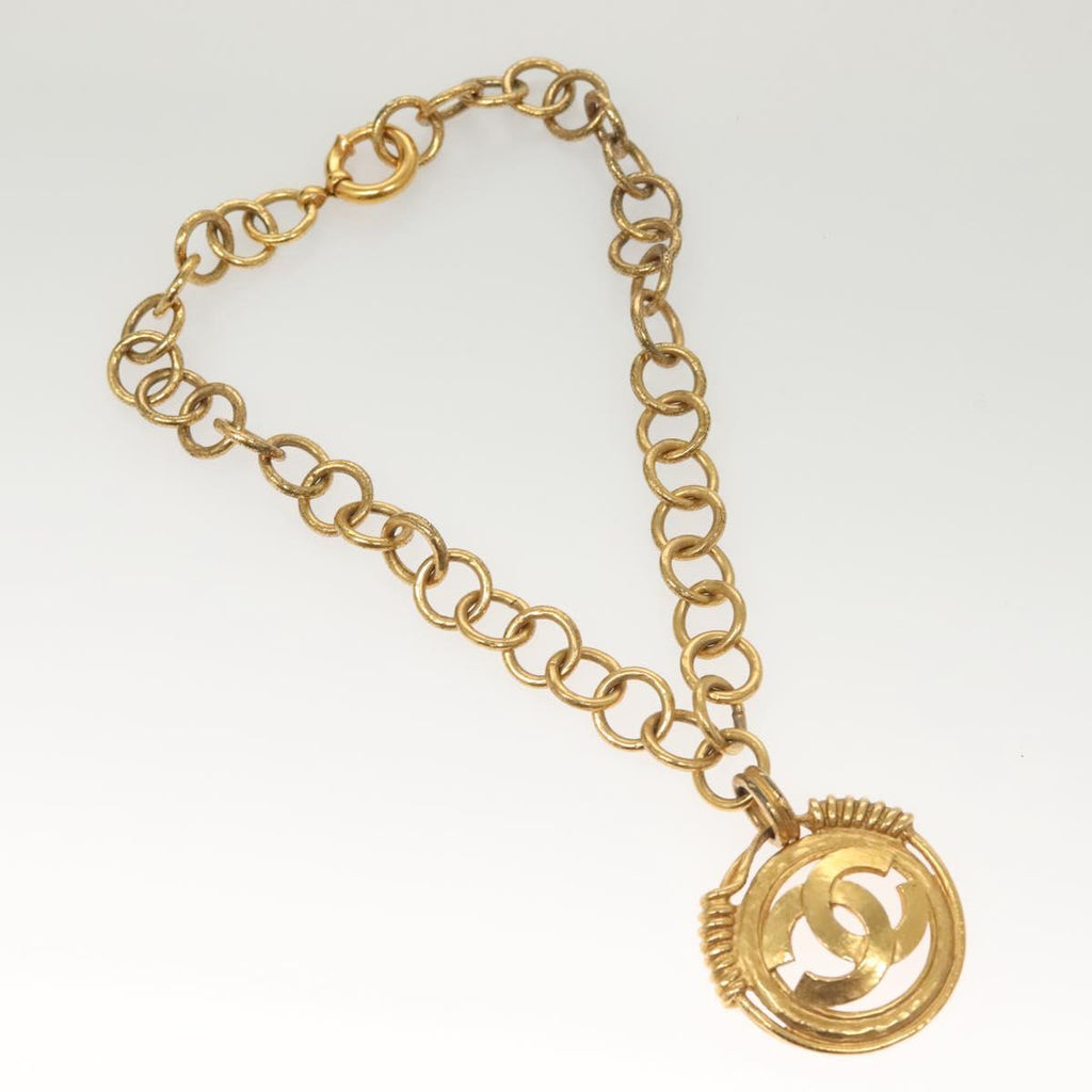 CHANEL Necklace Metal Gold CC bs27208