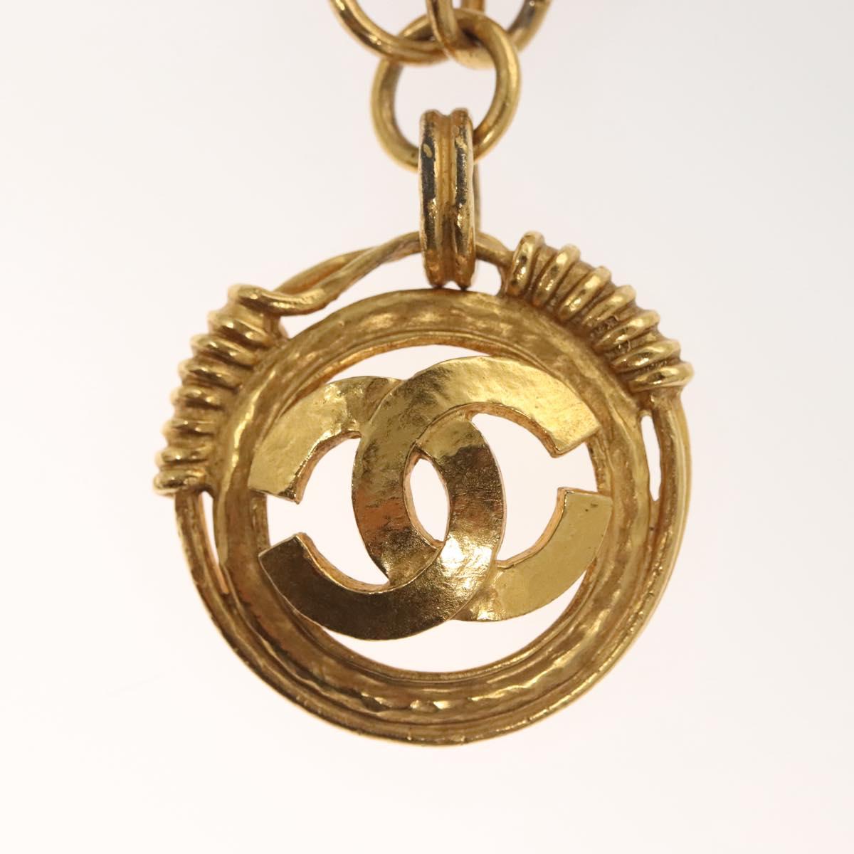 CHANEL Necklace Metal Gold CC bs27208