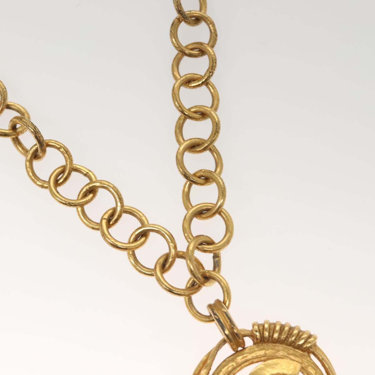 CHANEL Necklace Metal Gold CC bs27208