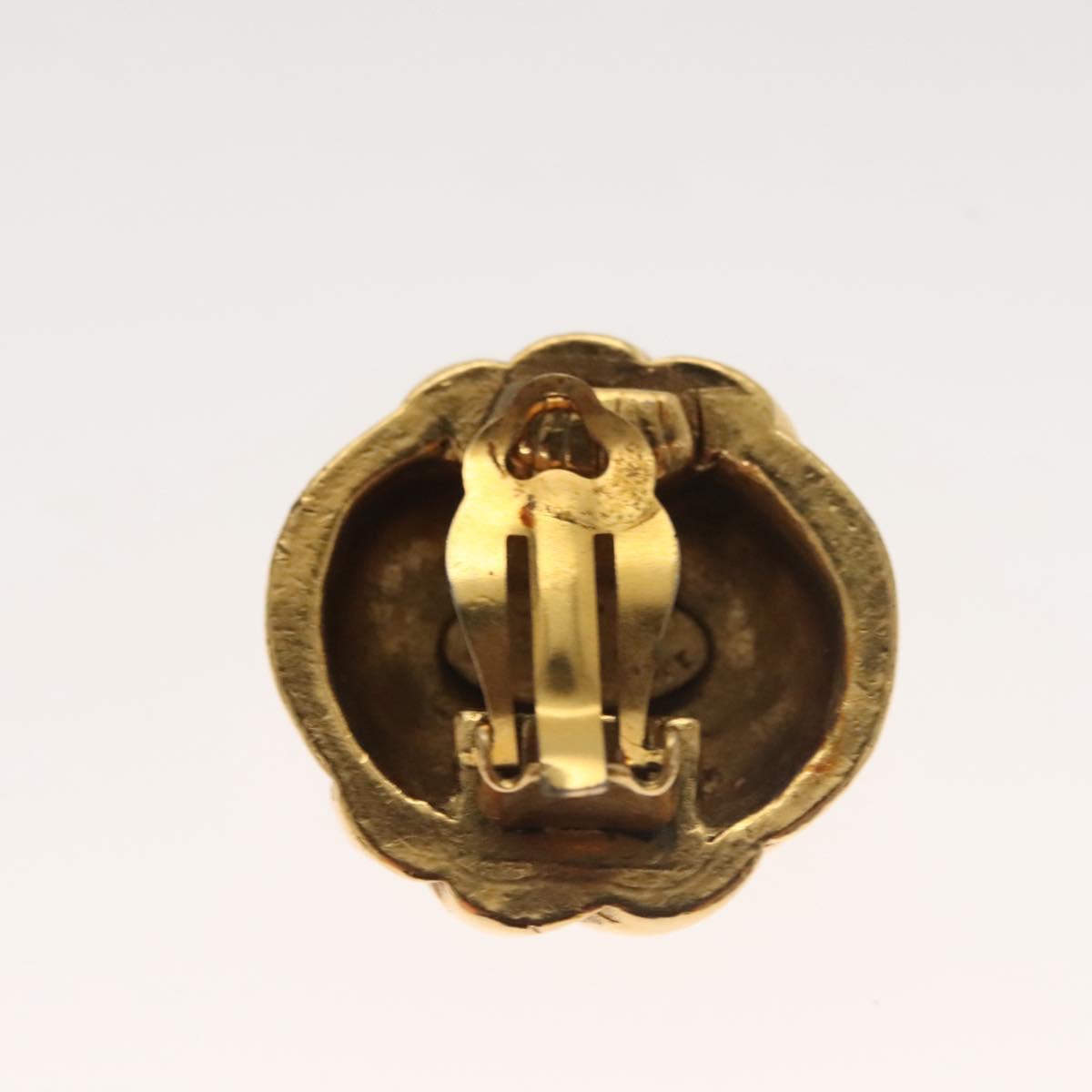 CHANEL Earring Metal Gold CC bs27349