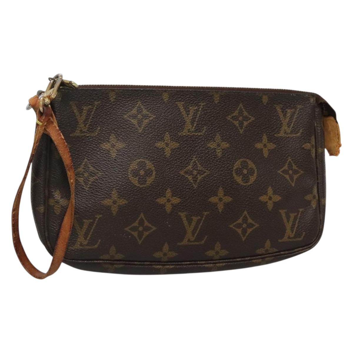 LOUIS VUITTON Monogram Pochette Accessoires Pouch M51980 LV bs27577
