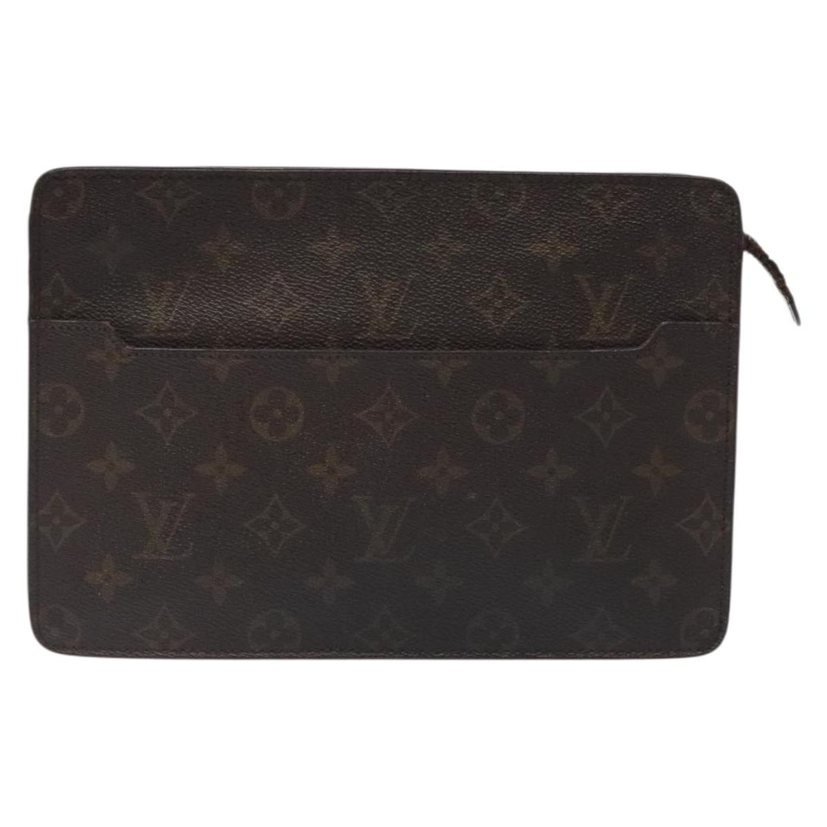 LOUIS VUITTON Monogram Pochette Homme Clutch Bag M51795 LV bs27610