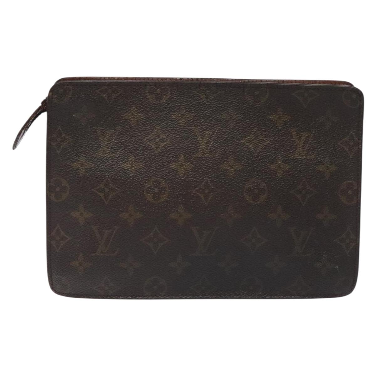 LOUIS VUITTON Monogram Pochette Homme Clutch Bag M51795 LV bs27610