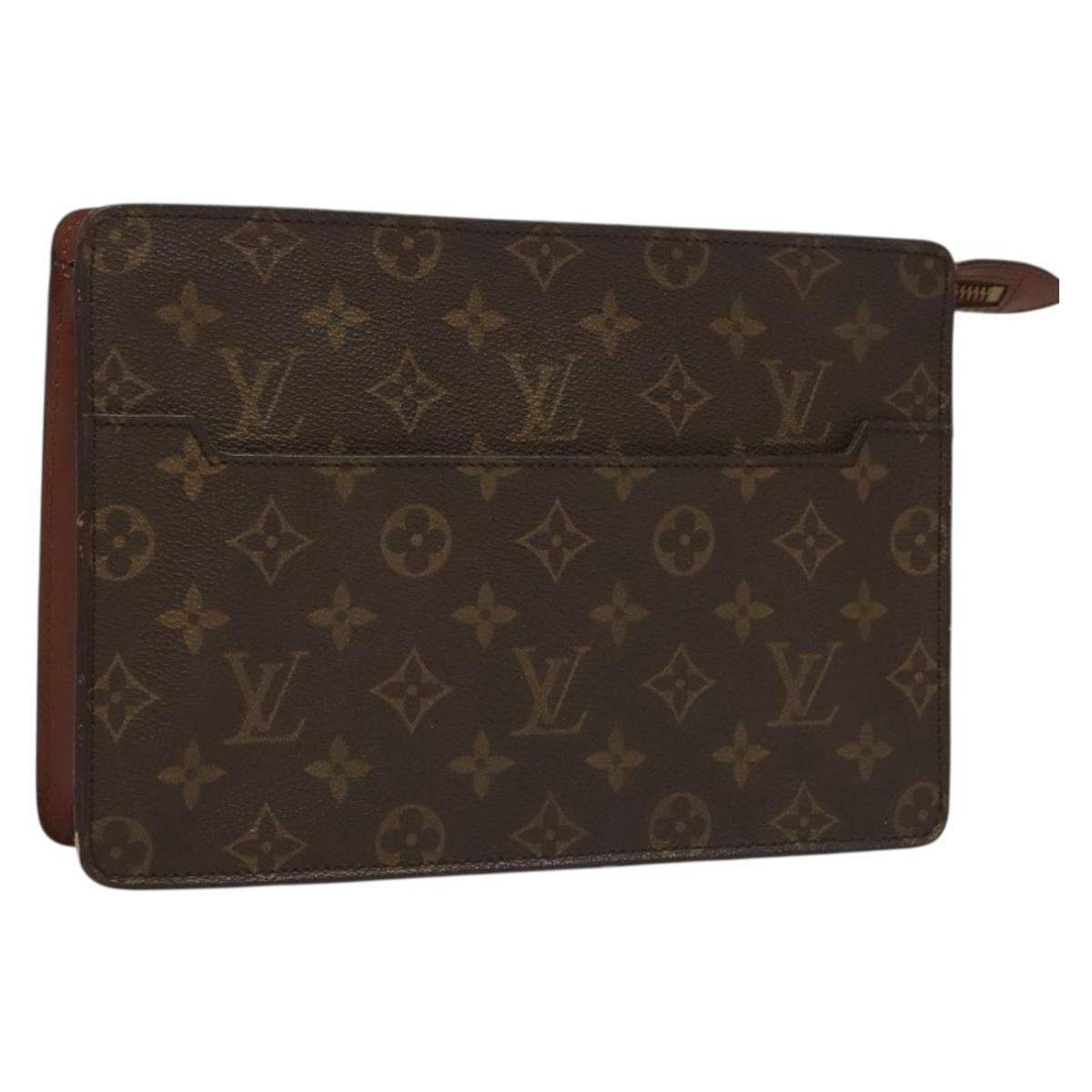 LOUIS VUITTON Monogram Pochette Homme Clutch Bag M51795 LV bs27666