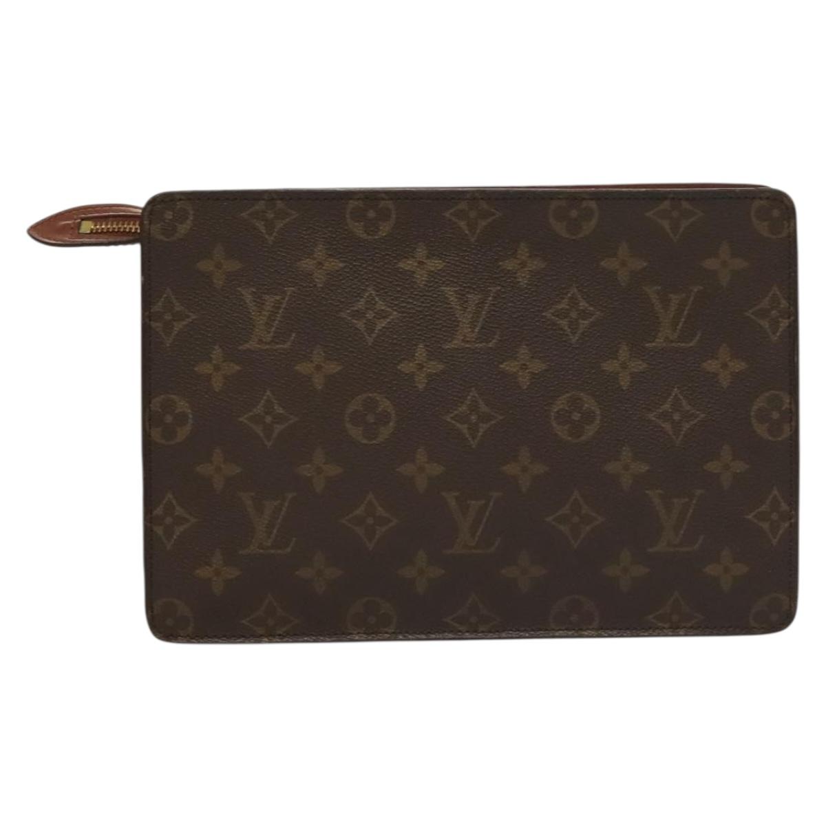 LOUIS VUITTON Monogram Pochette Homme Clutch Bag M51795 LV bs27666