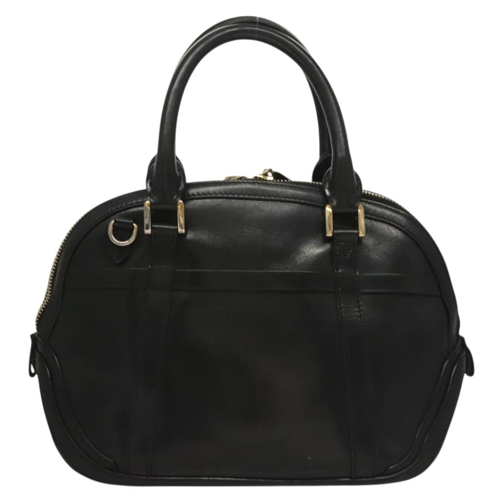 BURBERRY Hand Bag Leather Black Gold bs28007