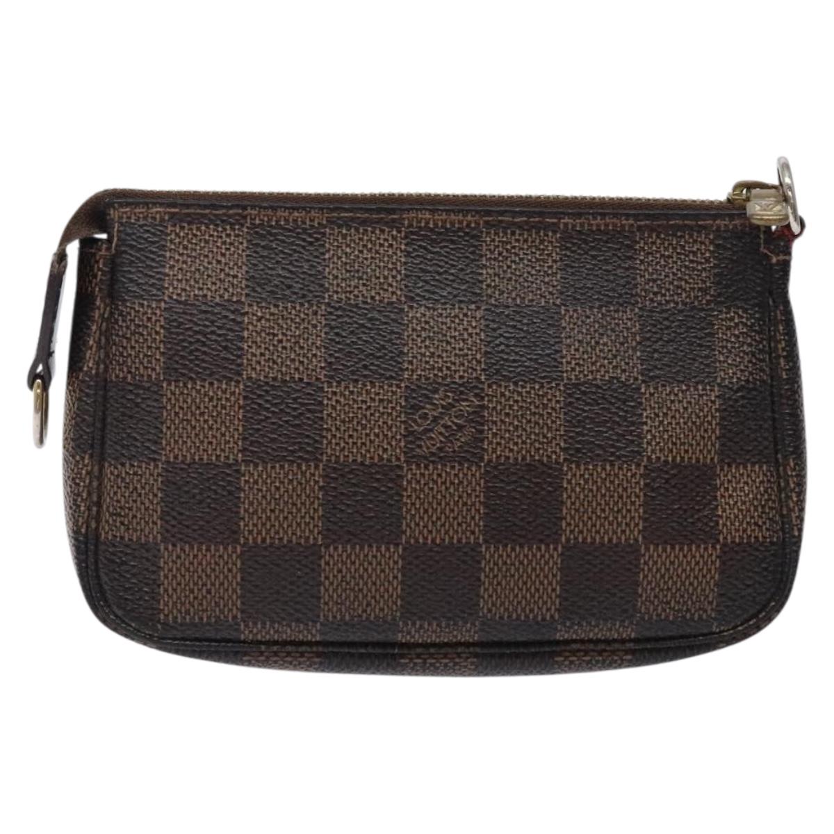 LOUIS VUITTON Damier Ebene T&B Mini Pochette Accessoires N58011 LV bs28124