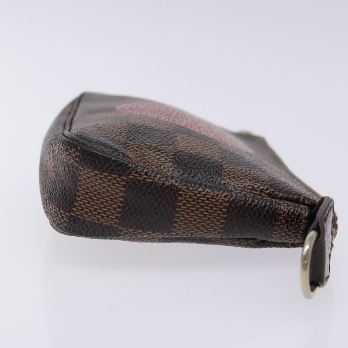 LOUIS VUITTON Damier Ebene T&B Mini Pochette Accessoires N58011 LV bs28124