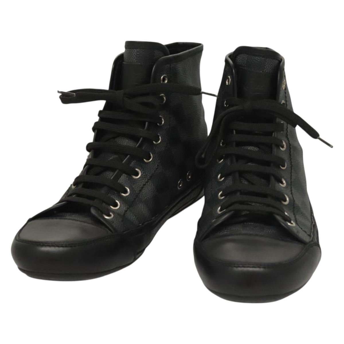 LOUIS VUITTON Damier Grafitte High Cut Sneakers LV bs28163