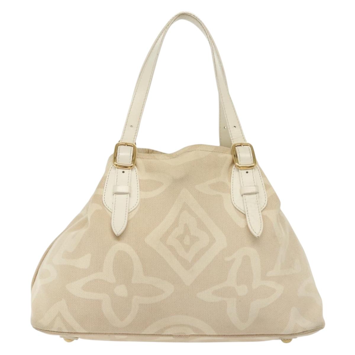 LOUIS VUITTON Cruise Line Tai Sienne PM Bag Canvas Beige M95674 LV bs28204
