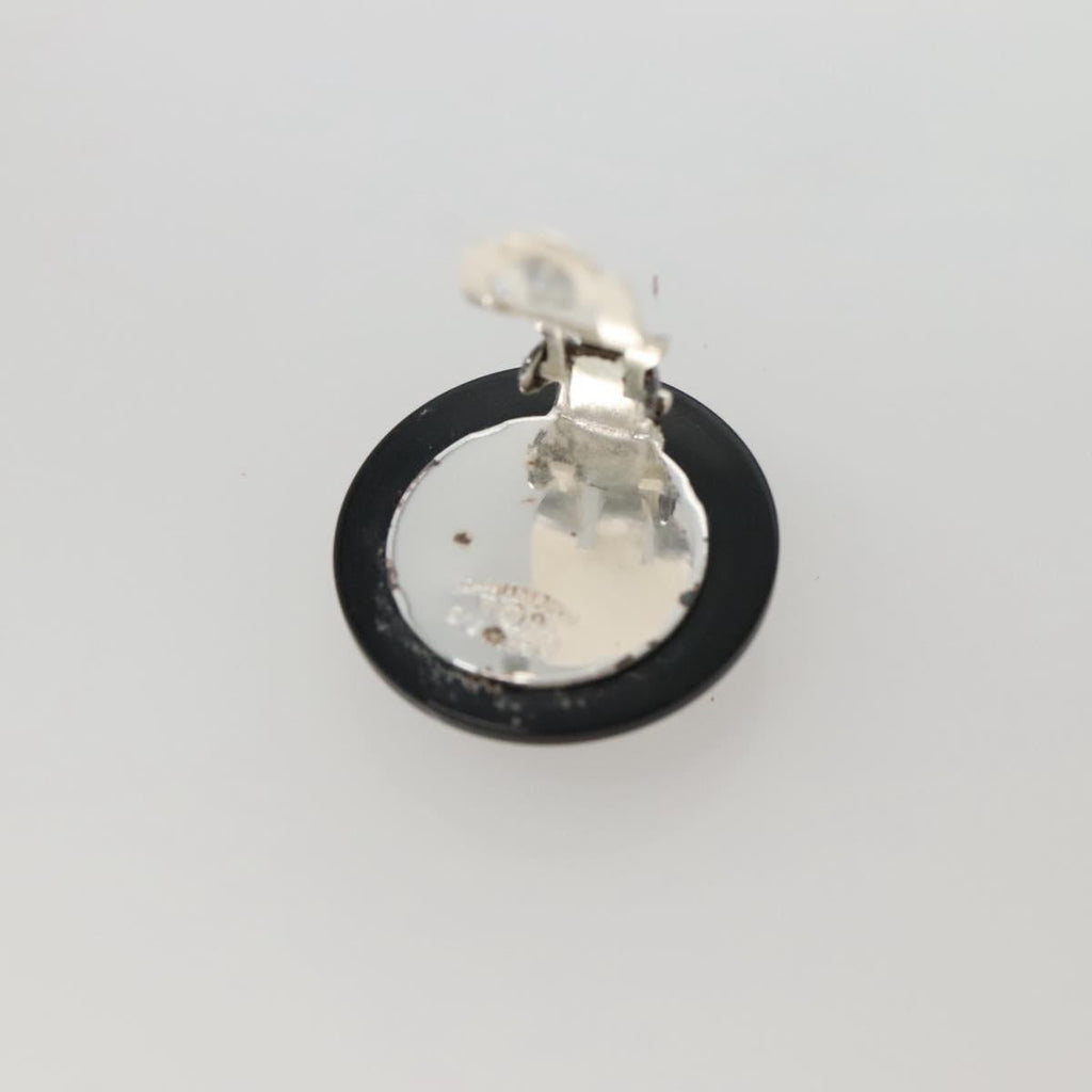 CHANEL Earring Plastic Black CC bs28248