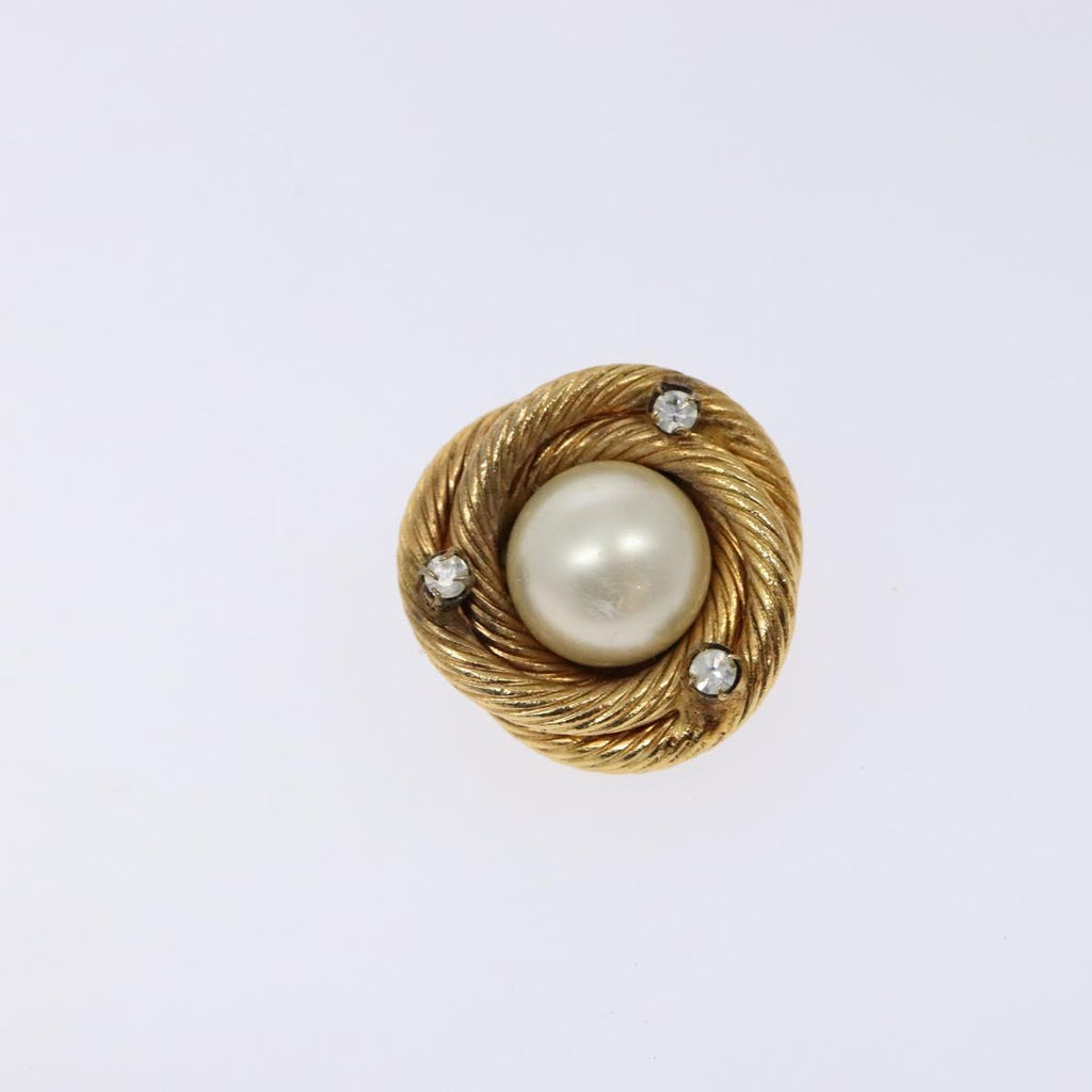 CHANEL Earring Metal Gold CC bs28505