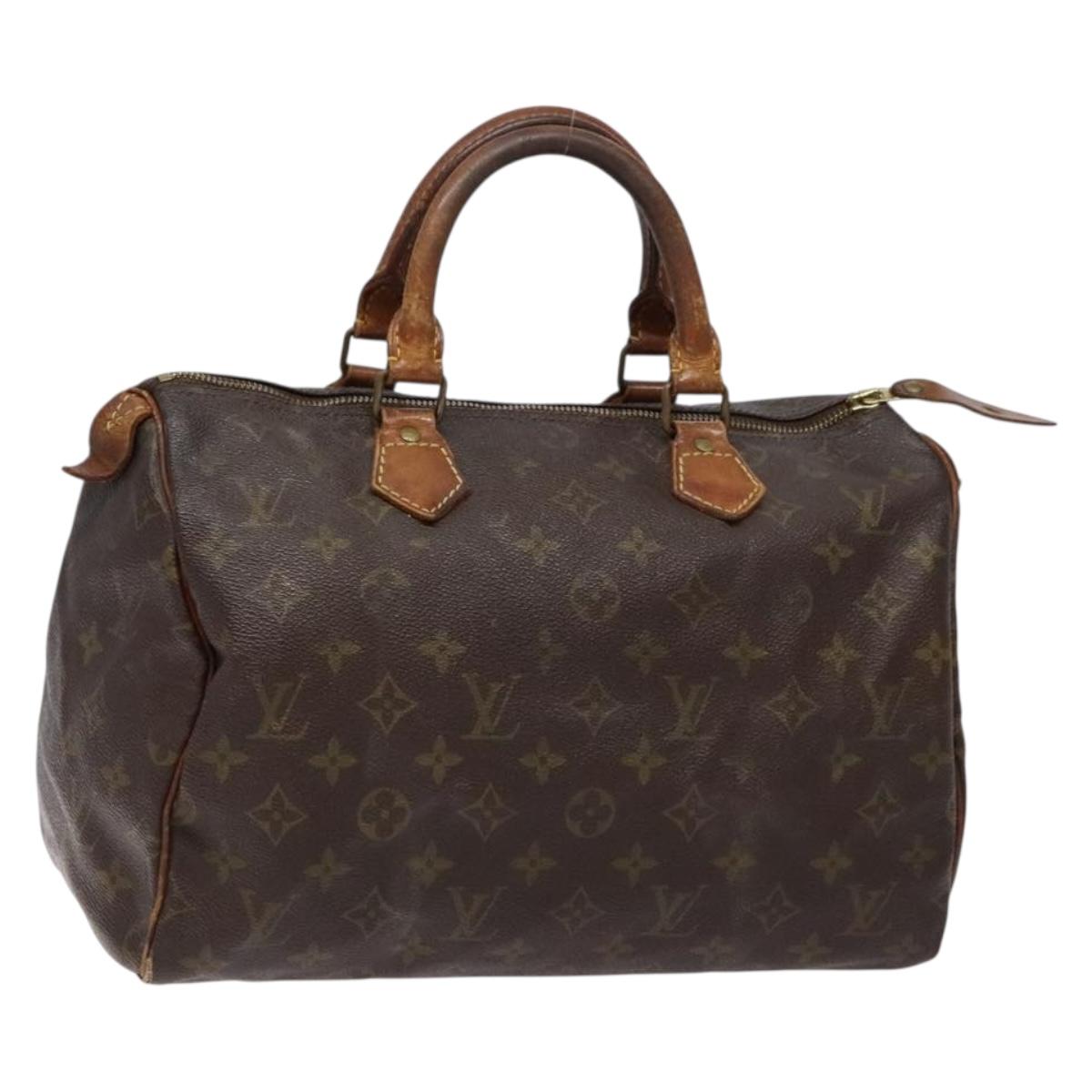 LOUIS VUITTON Monogram Speedy 30 Hand Bag M41526 LV bs28596