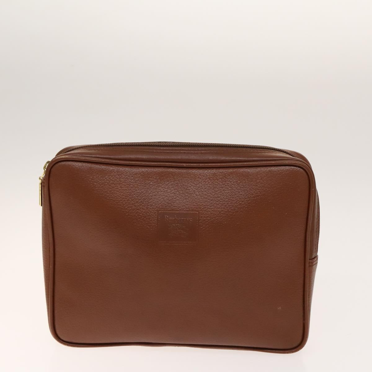 BURBERRY Clutch Bag Canvas Leather 4Set Beige Brown black bs29014