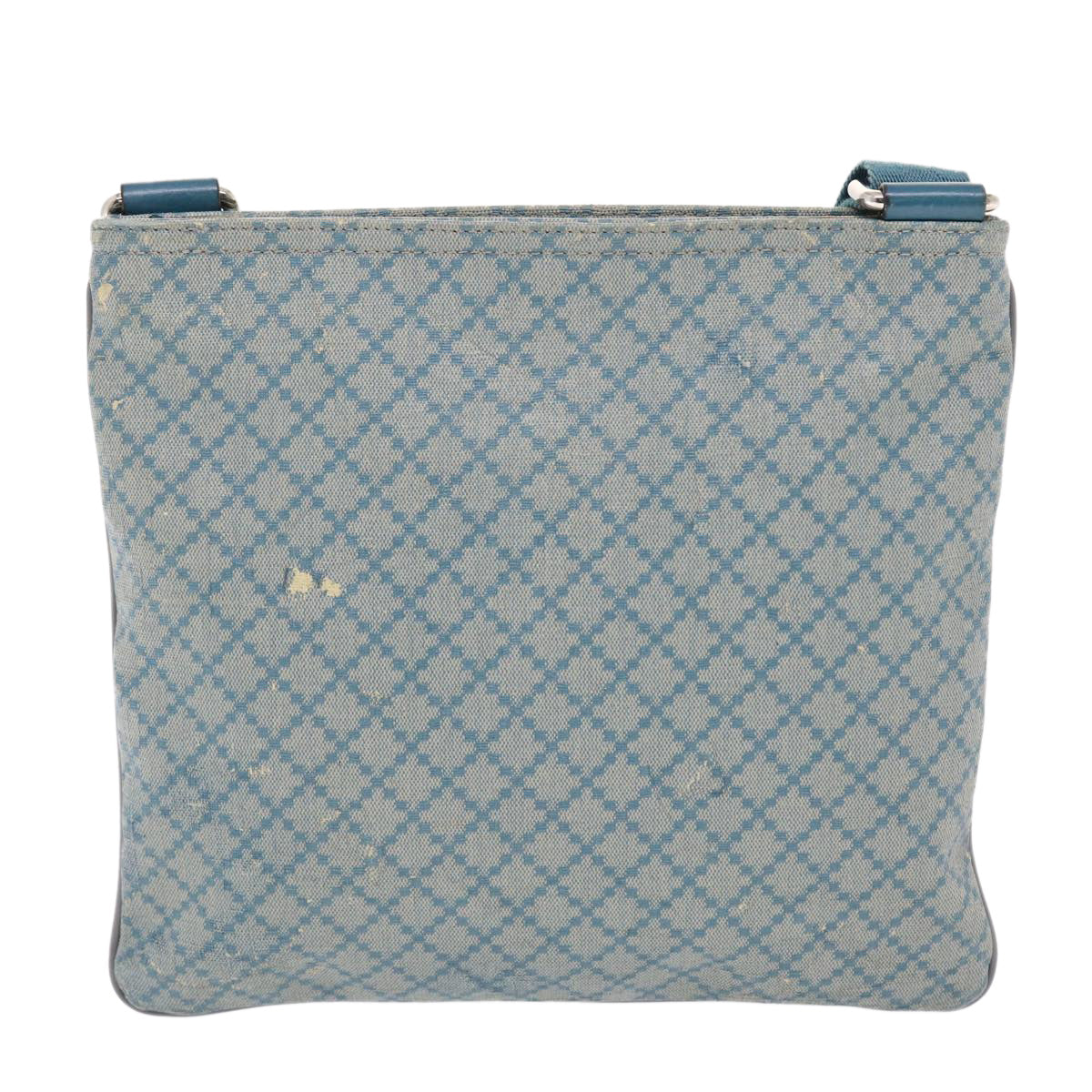 GUCCI Diamante Shoulder Bag PVC Leather Light Blue 295257 bs7152