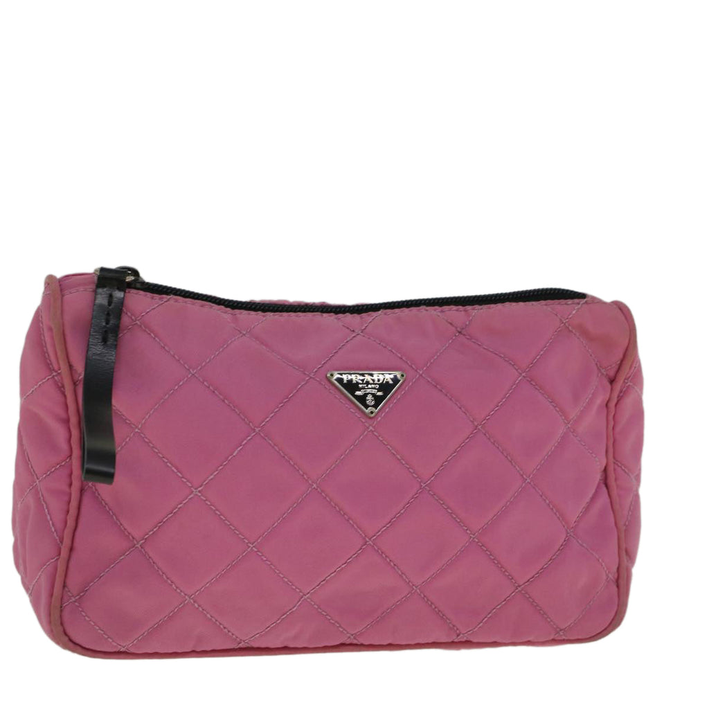 PRADA Pouch Nylon Pink bs9660
