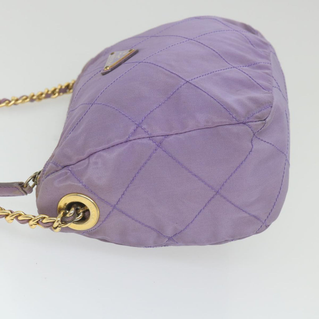 PRADA Chain Shoulder Bag Nylon Purple bs9970
