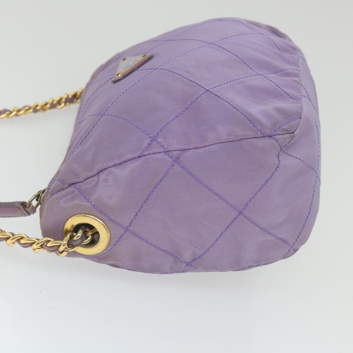 PRADA Chain Shoulder Bag Nylon Purple bs9970