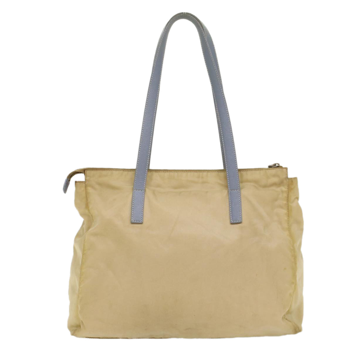 PRADA Tote Bag Nylon Beige cl695