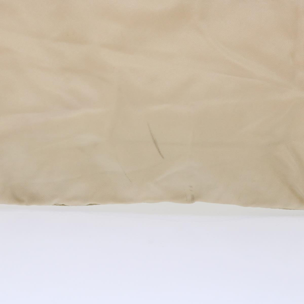PRADA Hand Bag Nylon Beige cl707