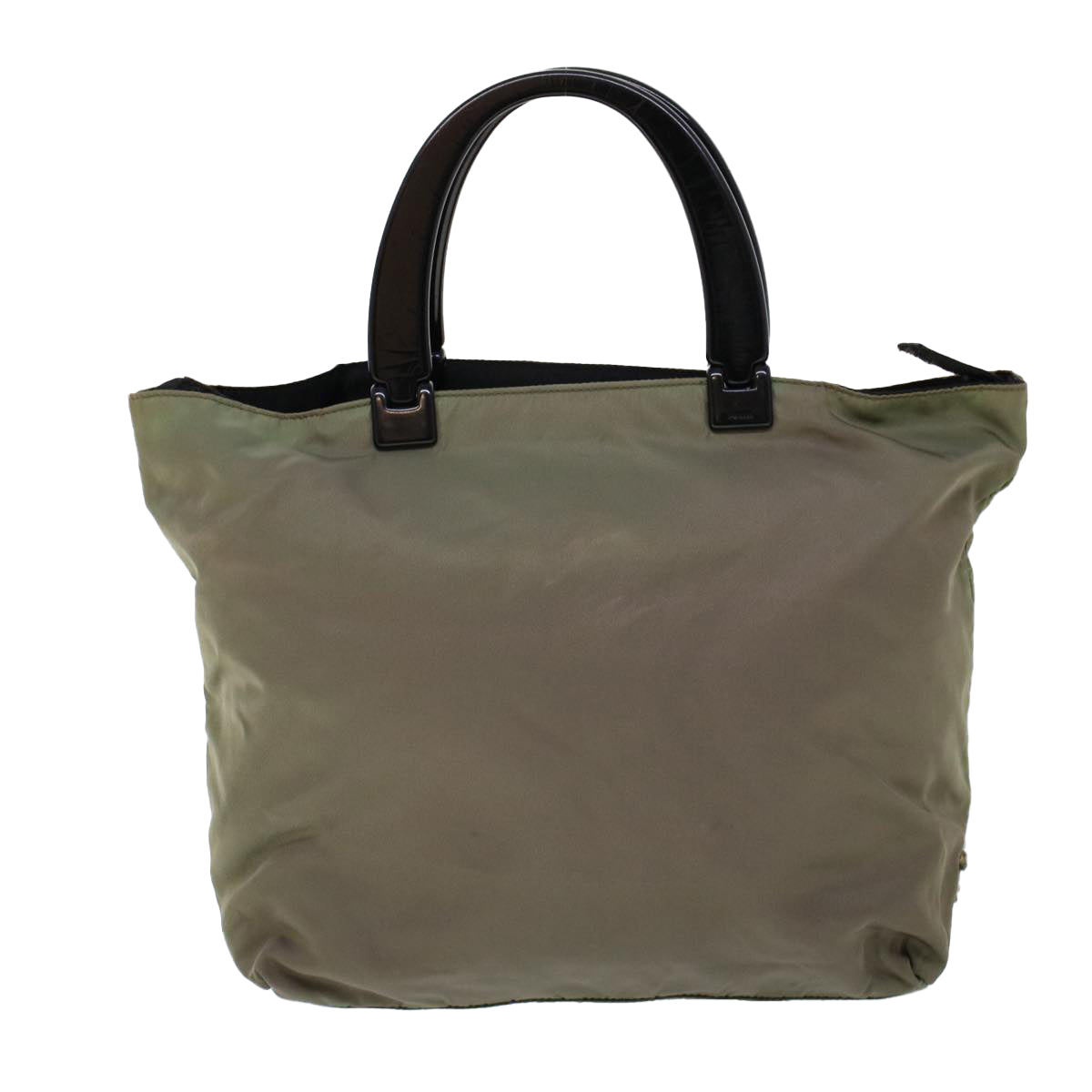 PRADA Hand Bag Nylon Khaki cl772