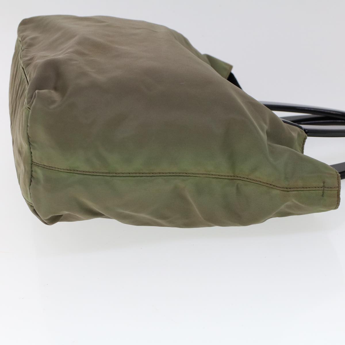 PRADA Hand Bag Nylon Khaki cl772