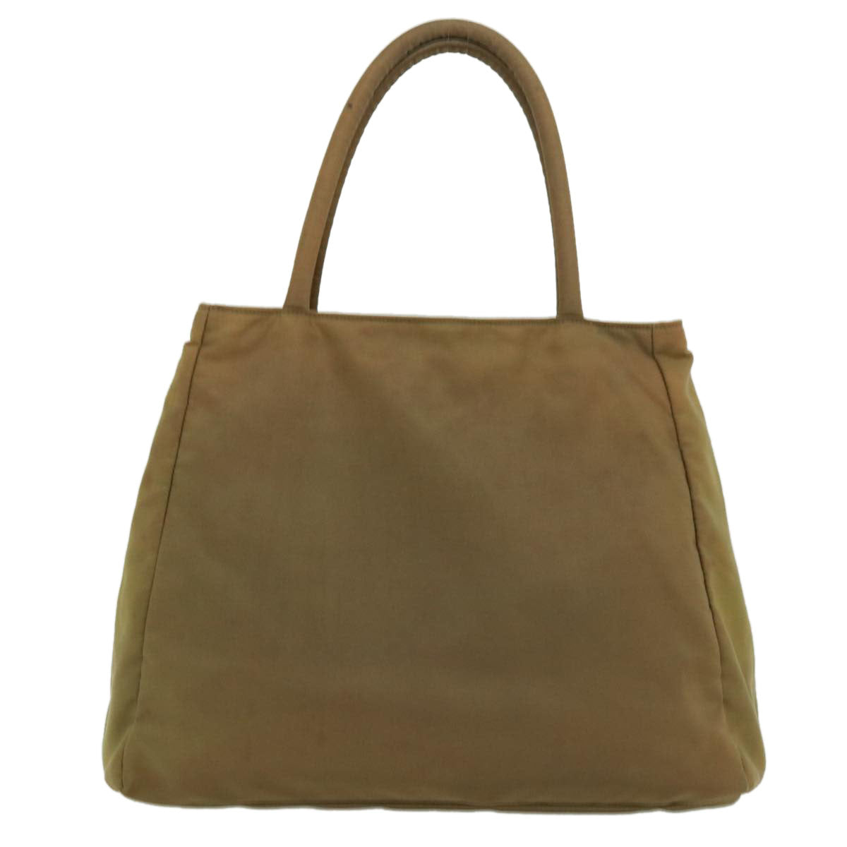 PRADA Hand Bag Nylon Khaki cr603