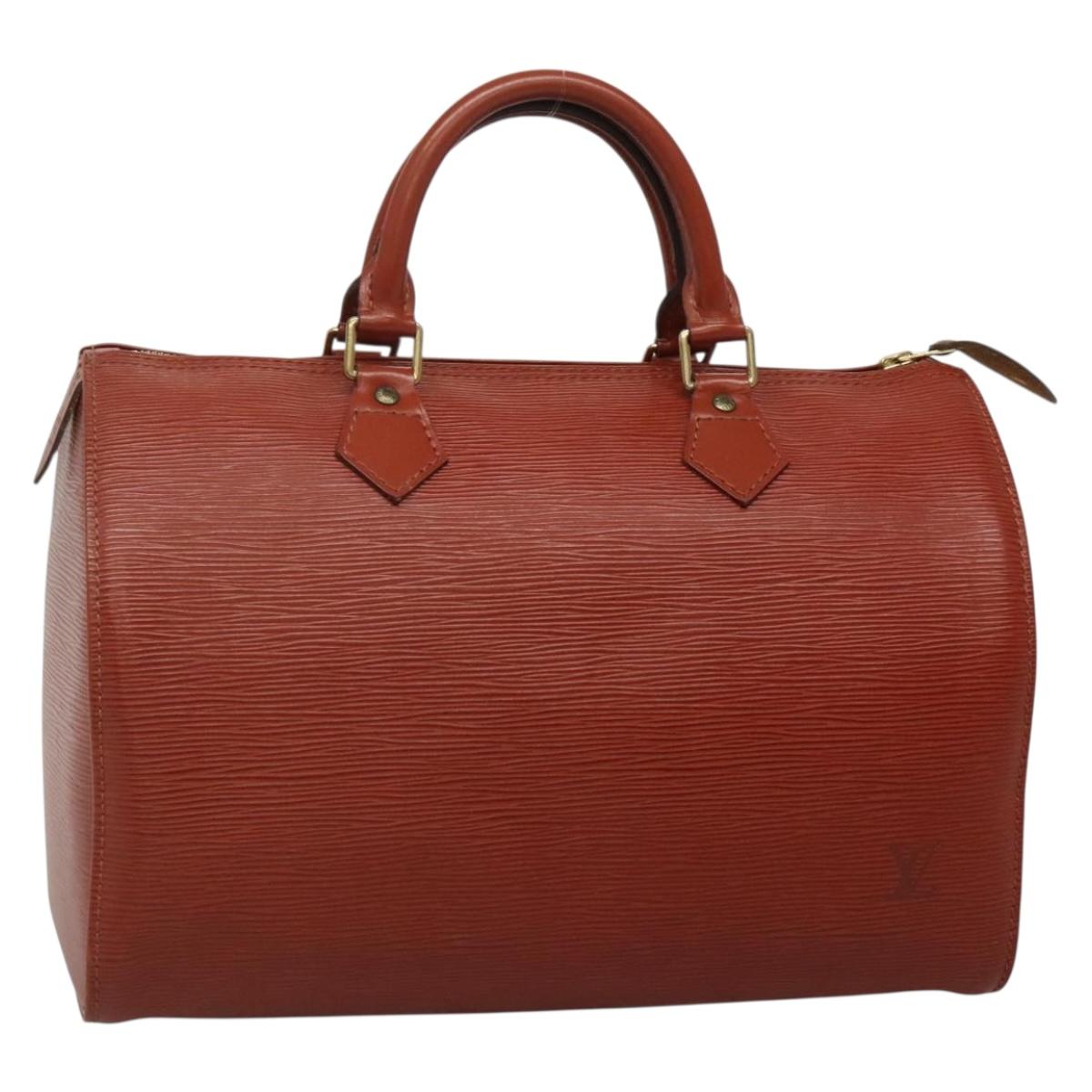 LOUIS VUITTON Epi Speedy 30 Hand Bag Brown M43003 LV ep10745