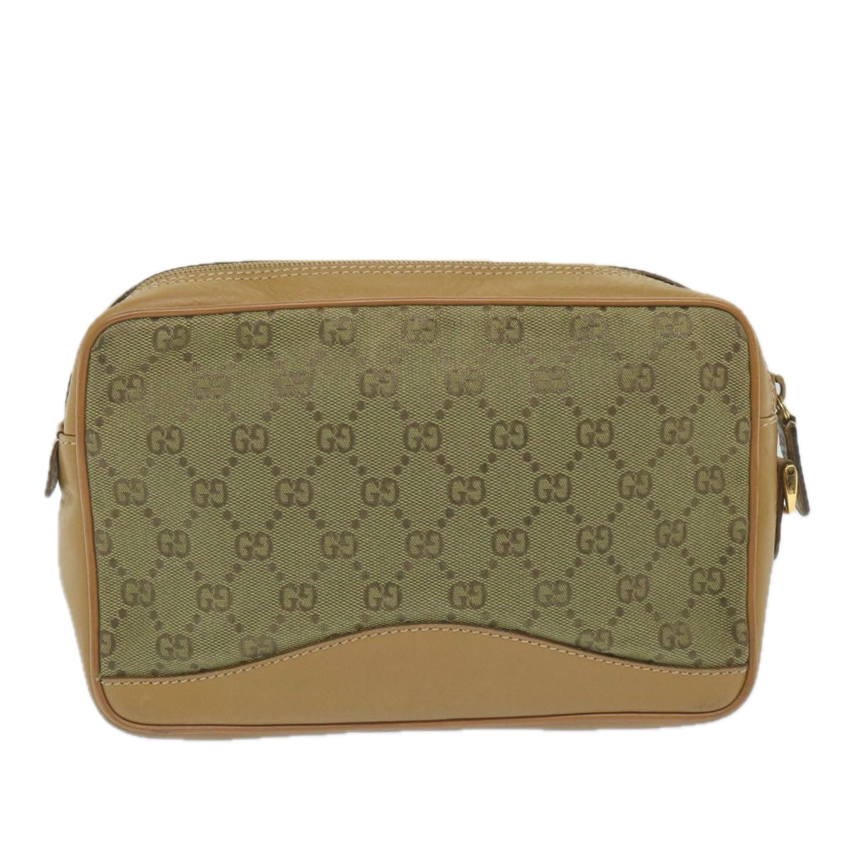 GUCCI GG Canvas Clutch Bag Brown 018 3642 ep2119